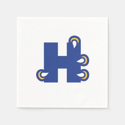 Hilbert College H Serviette (Vorderseite)