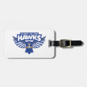 Hilbert College Hawks Gepäckanhänger (Vorderseite horizontal)