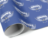 Hilbert College Hawks Geschenkpapier (Rolleneckpunkt)