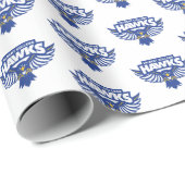 Hilbert College Hawks Geschenkpapier (Rolleneckpunkt)