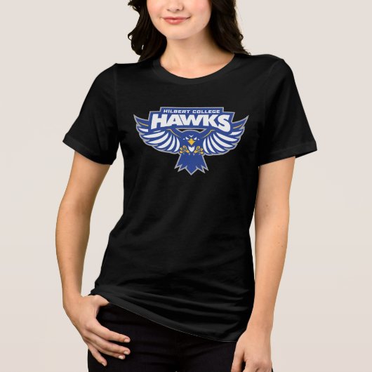 Hilbert College Hawks Tri-Blend Shirt (Vorderseite)