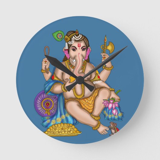 Hild Ganesha Wanduhr (Vorderseite)