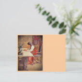 Hilda am Kunsttisch Postkarte (Stehend Vorderseite)