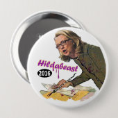 Hildabeast: Hillary Clinton Button (Vorne & Hinten)