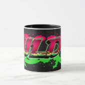 Hilde Vorname Name Graffiti red green Tasse (Zentrum)