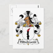 Hildebrandt Familienwappen Postkarte (Vorne/Hinten)