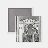 Hildegard von Bingen Magnet (Vorderseite/Rückseite)