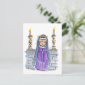 Hildegard von Bingen Postkarte (Stehend Vorderseite)