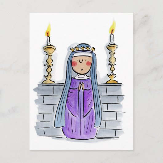 Hildegard von Bingen Postkarte (Vorderseite)