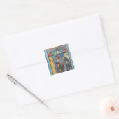 Hildegard von Bingen Quadratischer Aufkleber (Umschlag)