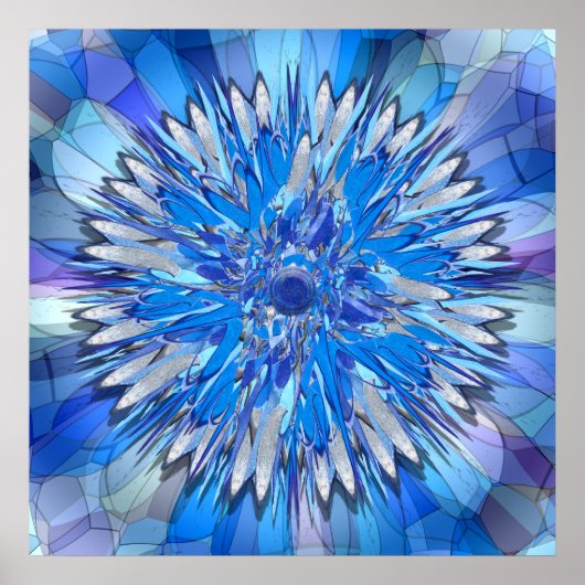 Hildegarde — Blumenscheibe Poster (Vorne)