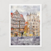 Hildesheim Deutschland Berühmter Travel Place Wate Postkarte (Vorderseite)