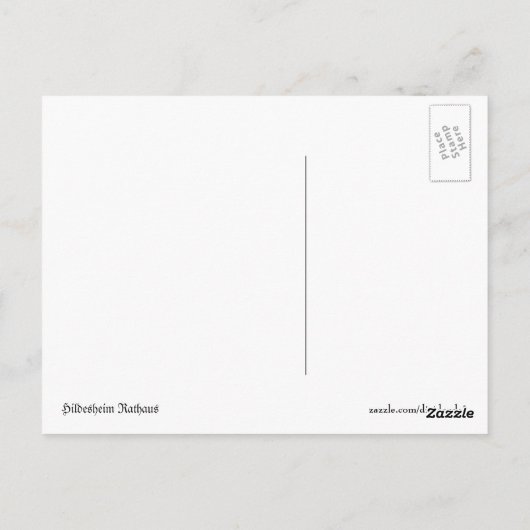 Hildesheim Rathaus Postkarte (Rückseite)