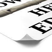 Hilf dem lustigen Poster nicht (Ecke)