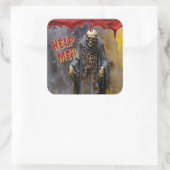 Hilf mir! - Ein Schrei aus den Schatten Quadratischer Aufkleber (Tasche)