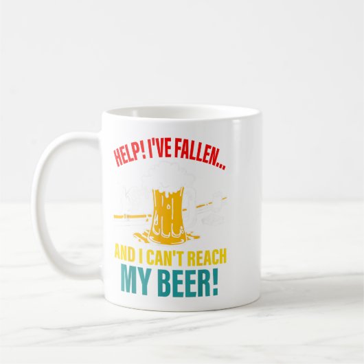 Hilf mir, gefallen zu sein, und ich kann mein Bier Kaffeetasse (Links)