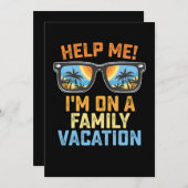 Hilf mir, in einem Familienurlaub zu sein Einladung (Vorne/Hinten)