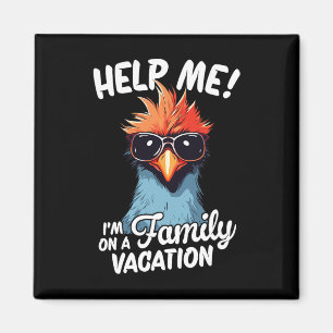 Hilf mir, in einem Familienurlaub zu sein Magnet