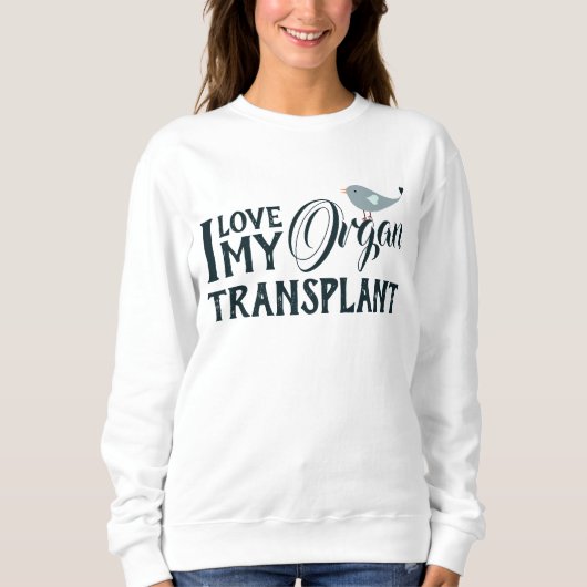 Hilf mir, meine Organtransplantation in Weiß Behal Sweatshirt (Vorderseite)