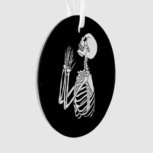 Hilf mir Skeleton bei der Suche nach Fragend Hilfe Ornament (Vorderseite)