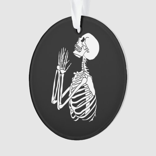 Hilf mir Skeleton bei der Suche nach Fragend Hilfe Ornament (Vorderseite)