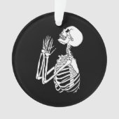 Hilf mir Skeleton bei der Suche nach Fragend Hilfe Ornament (Vorderseite)