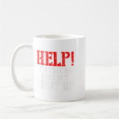 Hilf mir zu reden und kann nicht aufhören kaffeetasse (Links)