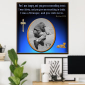 Hilf Obdachlosen-Poster Poster (Heimbüro)