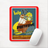 Hilfe bei der Erhaltung von Nahrungsmitteln Mousepad (Mit Mouse)