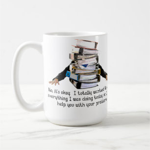 Hilfe bei Ihren Problemen Lustiger Becher Kaffeetasse