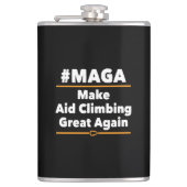 Hilfe beim Klettern wieder großartig machen Flachmann (Vorderseite)