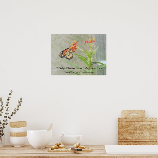 Hilfe beim Rett des Monarchplakats Poster (Küche)