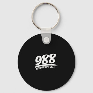 Hilfe benötigen 988 Premium Schlüsselanhänger