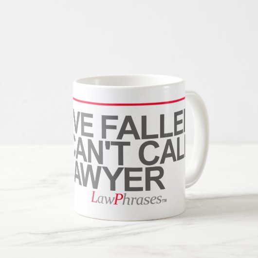 "HILFE bin ich GEFALLEN UND ICH KANN EINEN Kaffeetasse (VorderseiteRechts)
