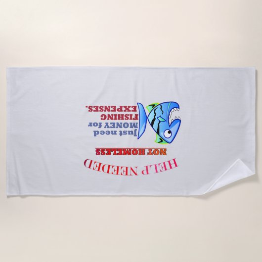 HILFE BRAUCHTE. STRANDTUCH (Vorderseite)