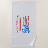 HILFE BRAUCHTE. STRANDTUCH (Vorderseite)