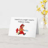 HILFE DES FIREMANS BEI DIESEN KANDELN AM GEBURTSTA KARTE (Gelbe Blume)