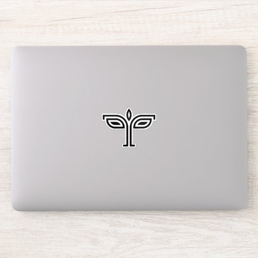 Hilfe des Lebens Buchstabe T Monogramm Aufkleber (Computer)