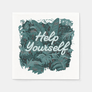Hilfe dich selbst serviette