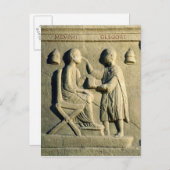 Hilfe, die einen Augenarzt darstellt, der einen Pa Postkarte (Vorne/Hinten)