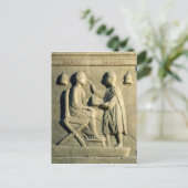 Hilfe, die einen Augenarzt darstellt, der einen Pa Postkarte (Stehend Vorderseite)