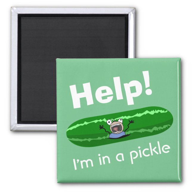 Hilfe, die ich in einem Pickle habe Magnet (Vorne)