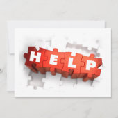 Hilfe Einladungen für Puzzle-Teile (Vorderseite)