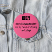 HILFE! es ist mein Junggeselinnen-Abschied… Button (Beispiel)