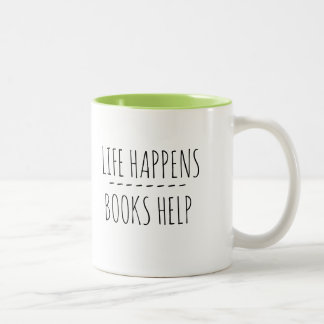 Hilfe für Bücher Zweifarbige Tasse