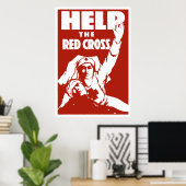 Hilfe für das Rote Kreuz Poster (Heimbüro)