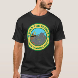 Hilfe für den Planeten zur Verringerung von Abfall T-Shirt