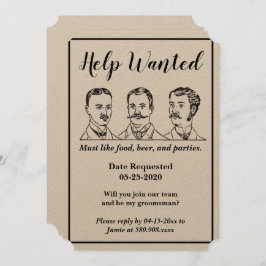 Hilfe für die Anforderung von Trauzeugen Gewollt W Einladung