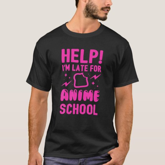 Hilfe für die Anime School T-Shirt (Vorderseite)