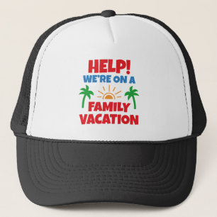 Hilfe für Familienurlaub Truckerkappe